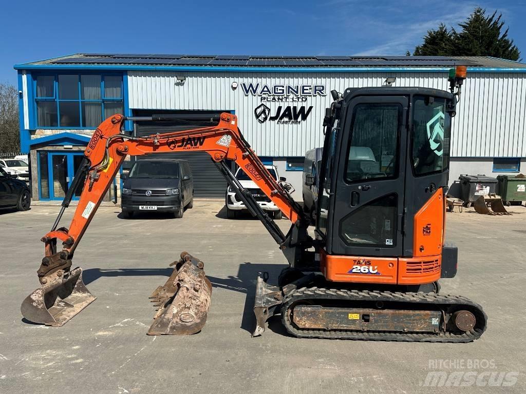 Hitachi ZX 26 U-6 حفارات صغيرة أقل من 7 طن (حفارات صغيرة)
