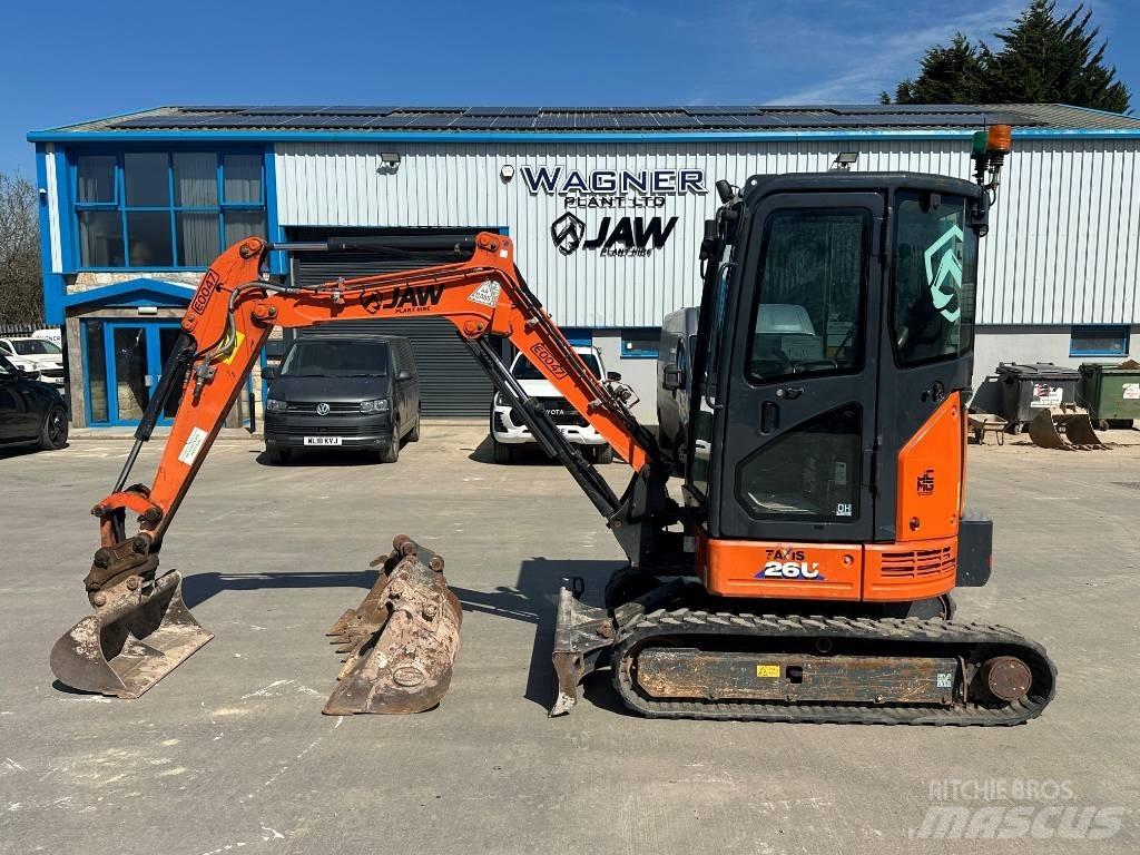 Hitachi ZX 26 U-6 حفارات صغيرة أقل من 7 طن (حفارات صغيرة)