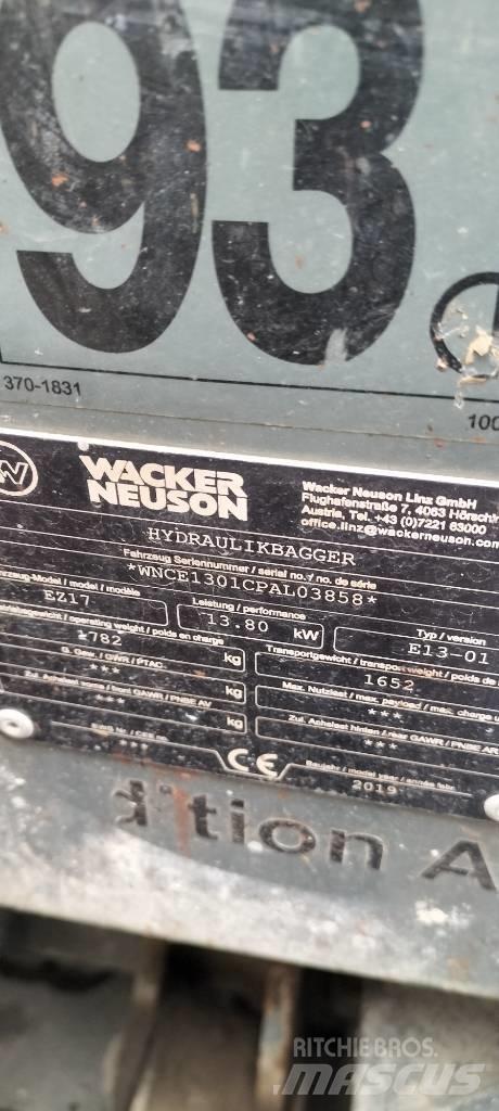 Wacker Neuson EZ 17 حفارات صغيرة أقل من 7 طن (حفارات صغيرة)