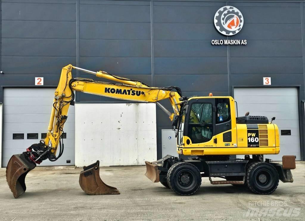 Komatsu pw 160 -8 حفارات بعجل
