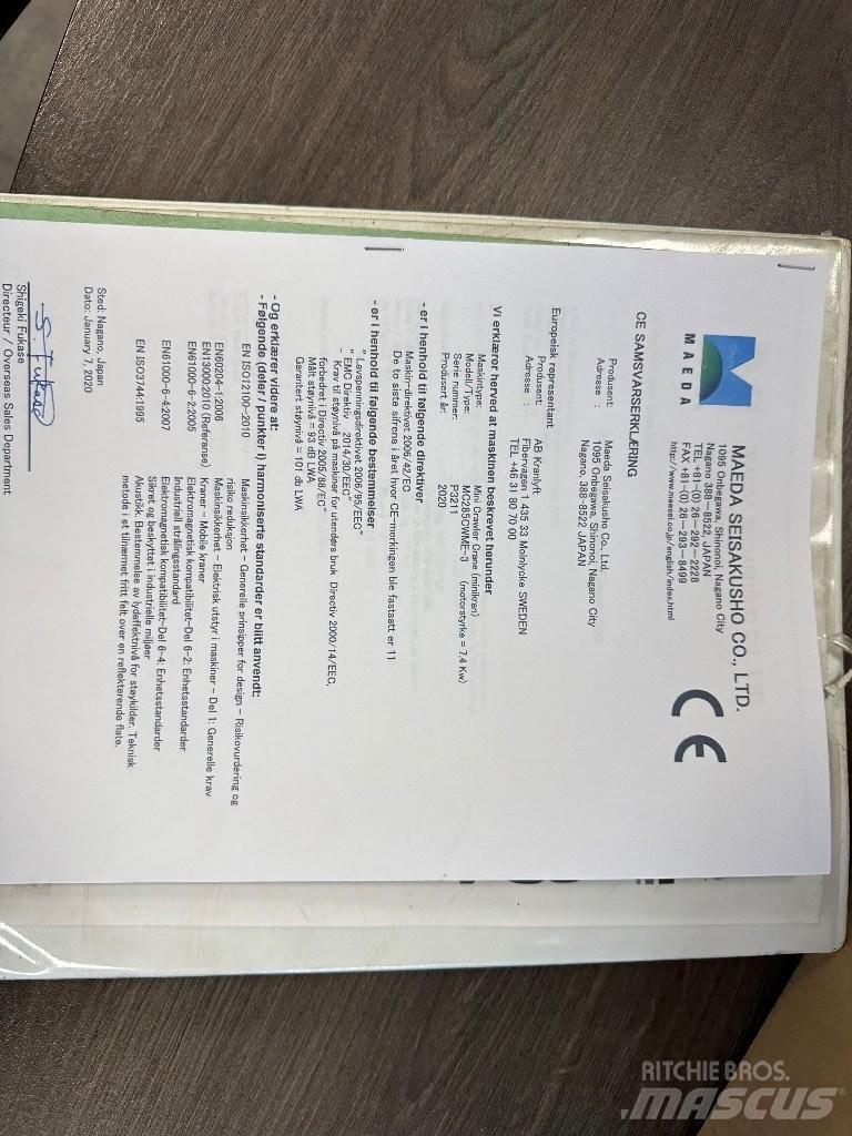 Maeda MC 285 C WME-3 رافعات صغيرة