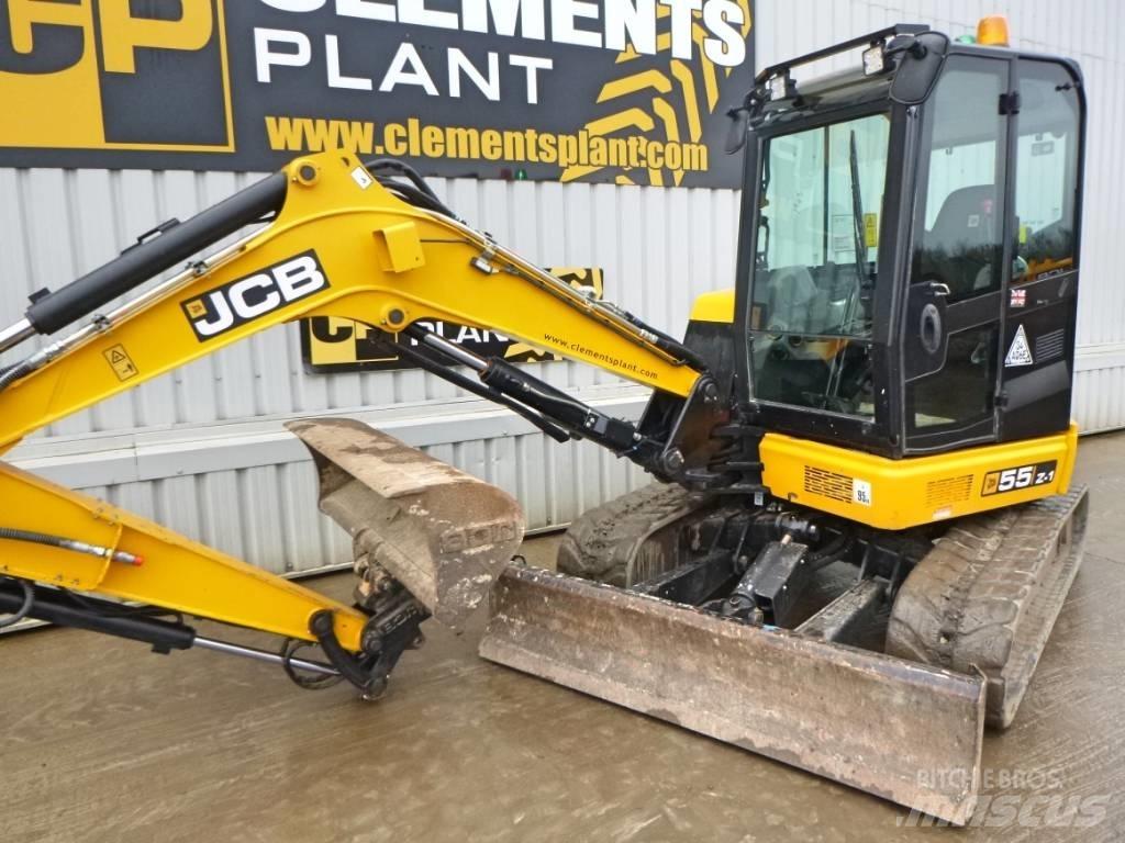 JCB 55 Z-1 حفارات صغيرة أقل من 7 طن (حفارات صغيرة)