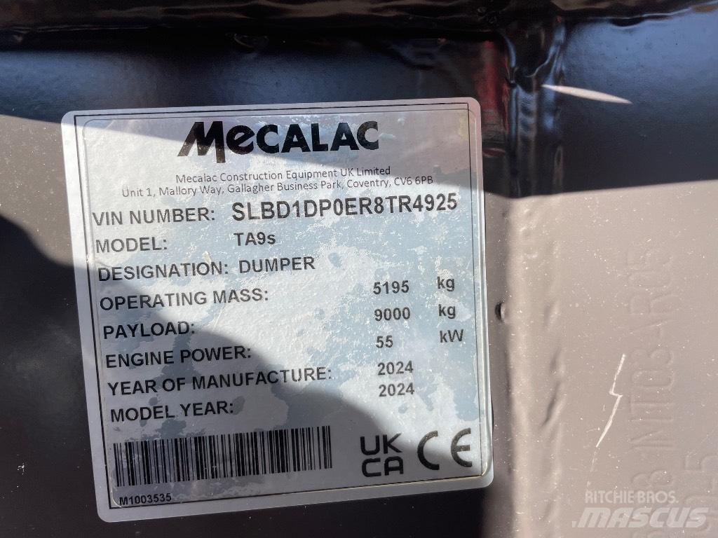 Mecalac TA 9 S ساحبات مفصلية
