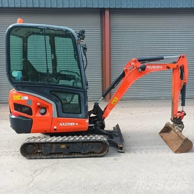 Kubota KX 018-4 حفارات صغيرة أقل من 7 طن (حفارات صغيرة)