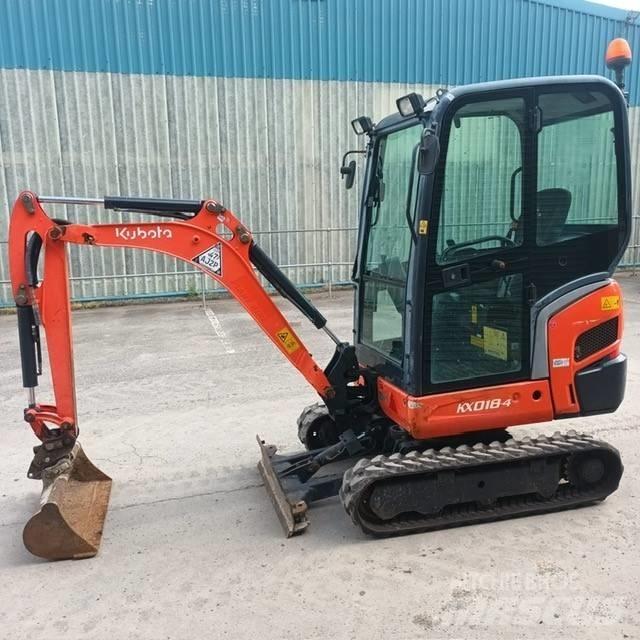 Kubota KX 018-4 حفارات صغيرة أقل من 7 طن (حفارات صغيرة)