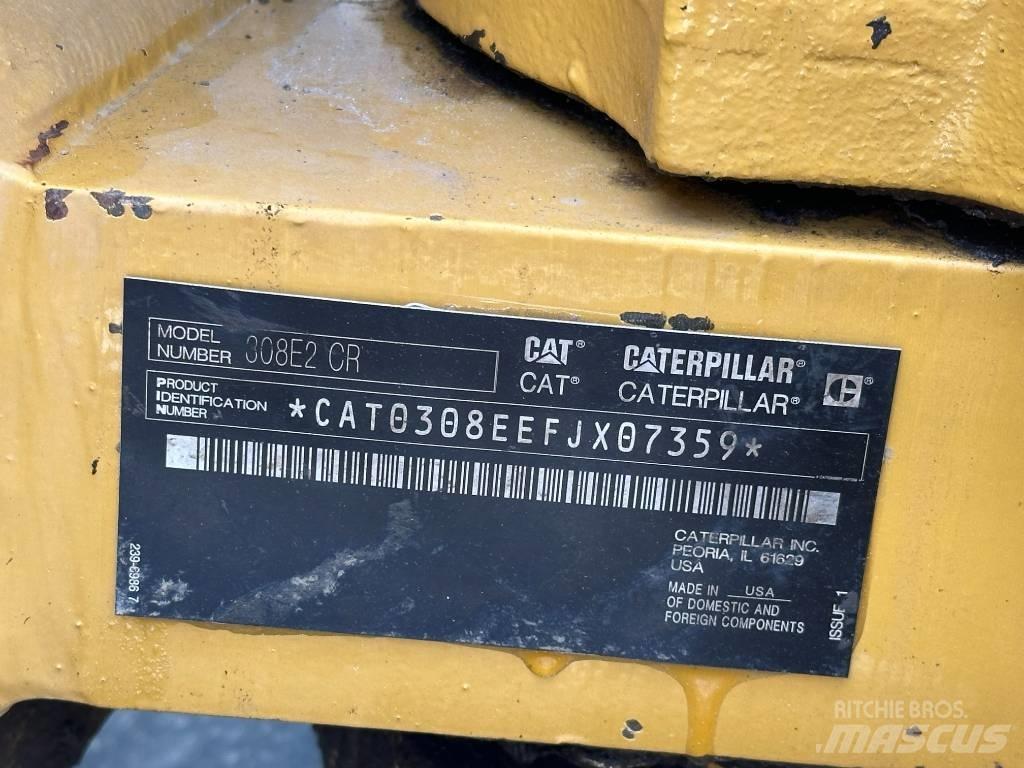 CAT 308 E 2 CR حفارات وسط 7 طن - 12 طن