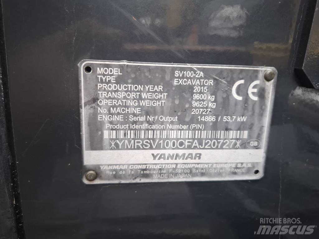 Yanmar SV 100-2A حفارات وسط 7 طن - 12 طن