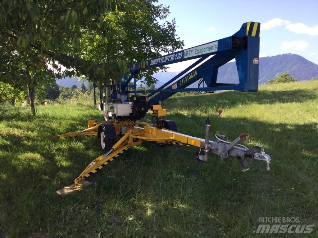 Niftylift 120HDE المنصات الهوائية المثبتة على مقطورة