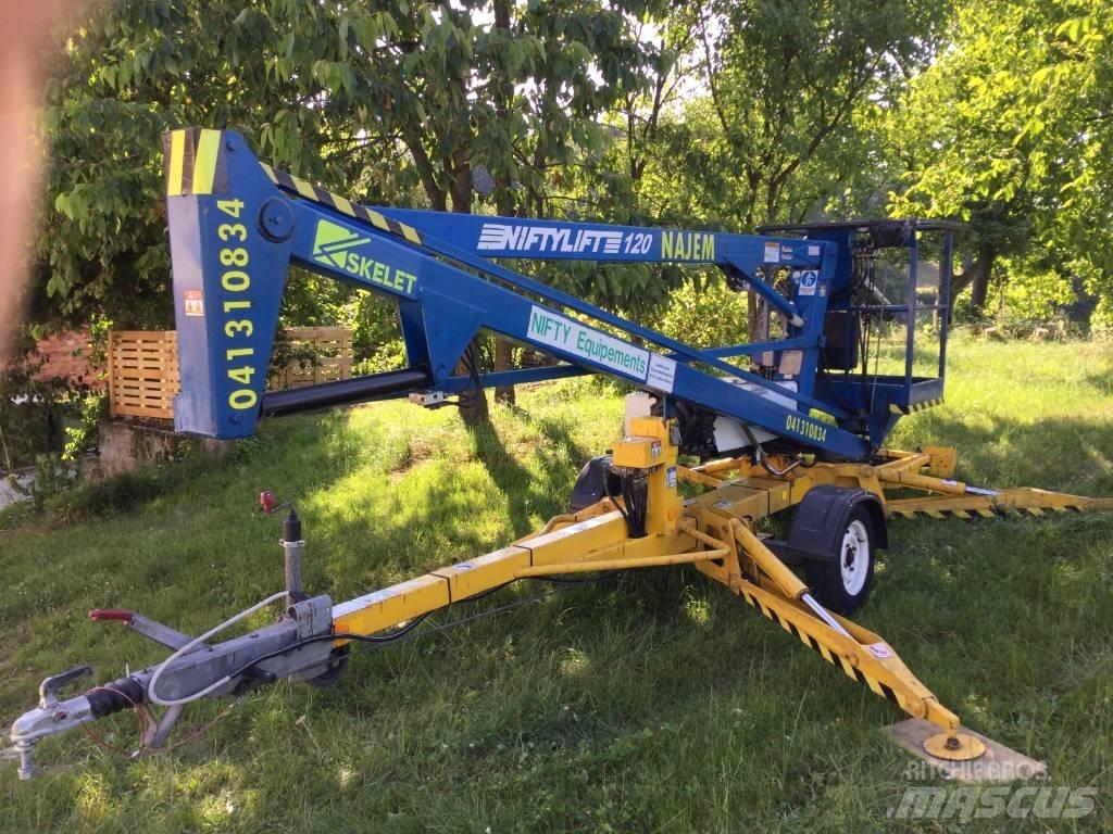Niftylift 120HDE المنصات الهوائية المثبتة على مقطورة