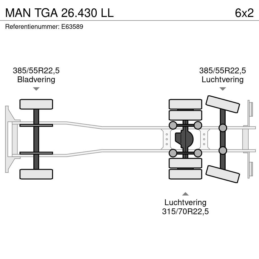 MAN TGA 26.430 LL شاحنات الرافعات الخطافية