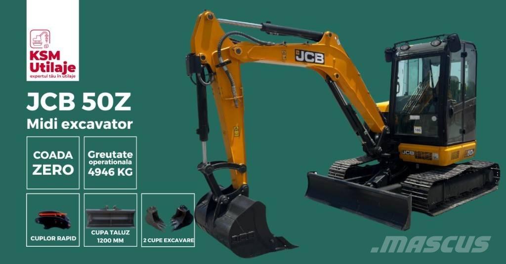 JCB 50 Z-1 حفارات صغيرة أقل من 7 طن (حفارات صغيرة)
