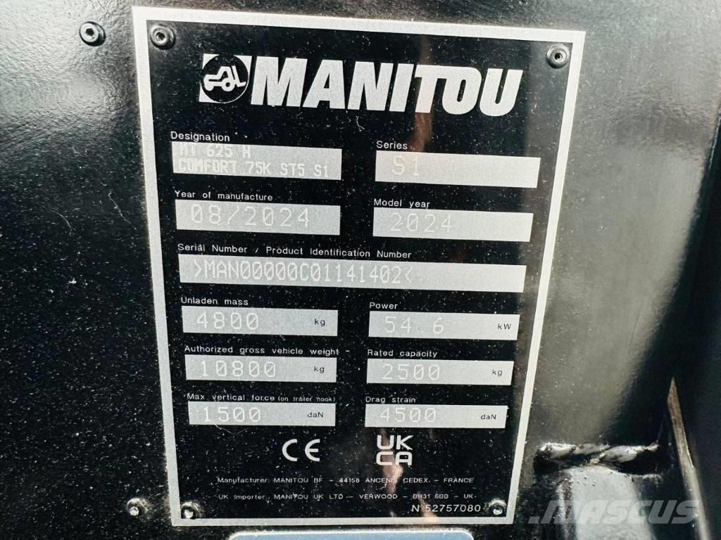 Manitou MT 625 H مناولات متداخلة