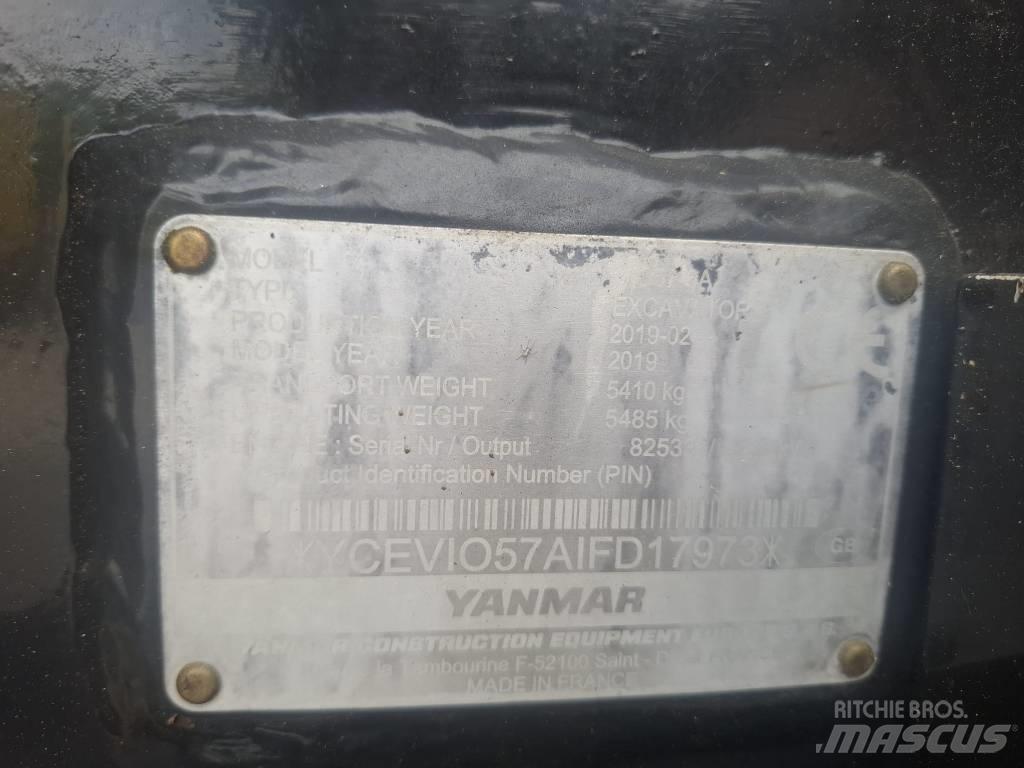 Yanmar Vio 57-6A حفارات صغيرة أقل من 7 طن (حفارات صغيرة)