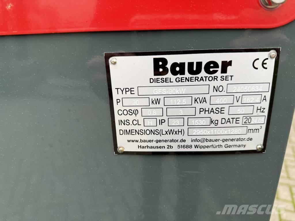 Bauer 124 KVA مولدات ديزل