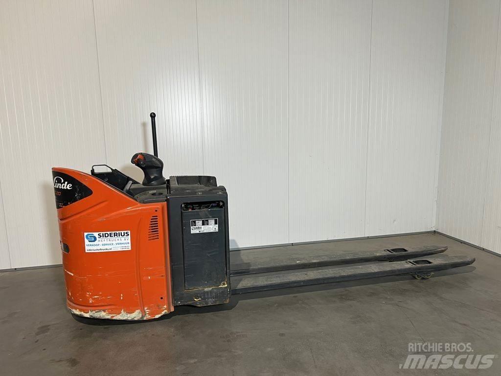 Linde T20SP-02 شاحنة يدوية بمنصة نقالة