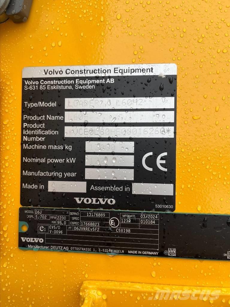 Volvo L 60 H2 لوادر بعجل