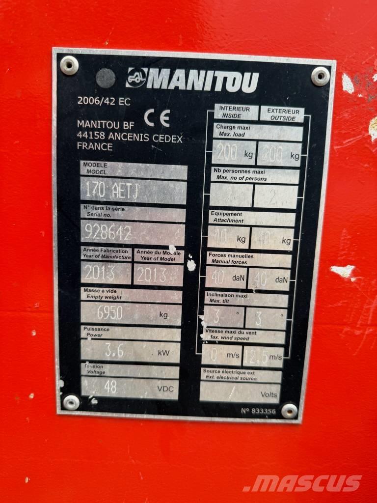 Manitou 170 AETJ رافعات سلة مفصلية