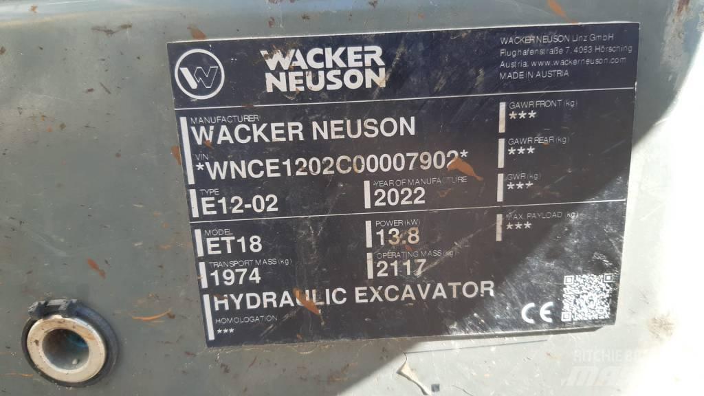 Wacker Neuson ET 18 حفارات زحافة