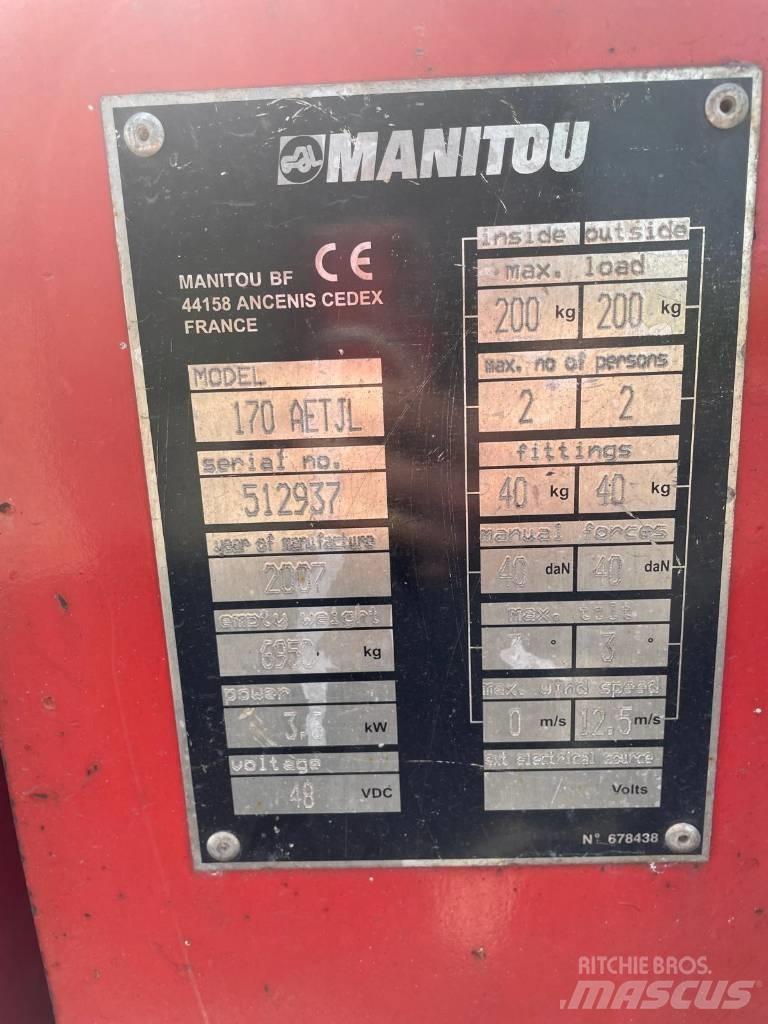 Manitou 170 AETJL رافعات سلة مفصلية