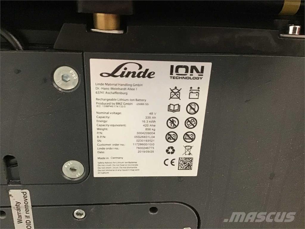 Linde E16 ION شاحنات ذات رافعات شوكية تعمل بالكهرباء