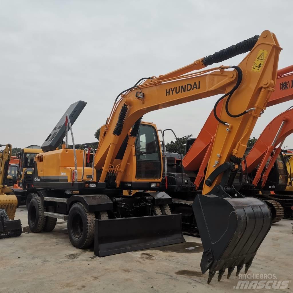 Hyundai R 150 W-9 حفارات بعجل