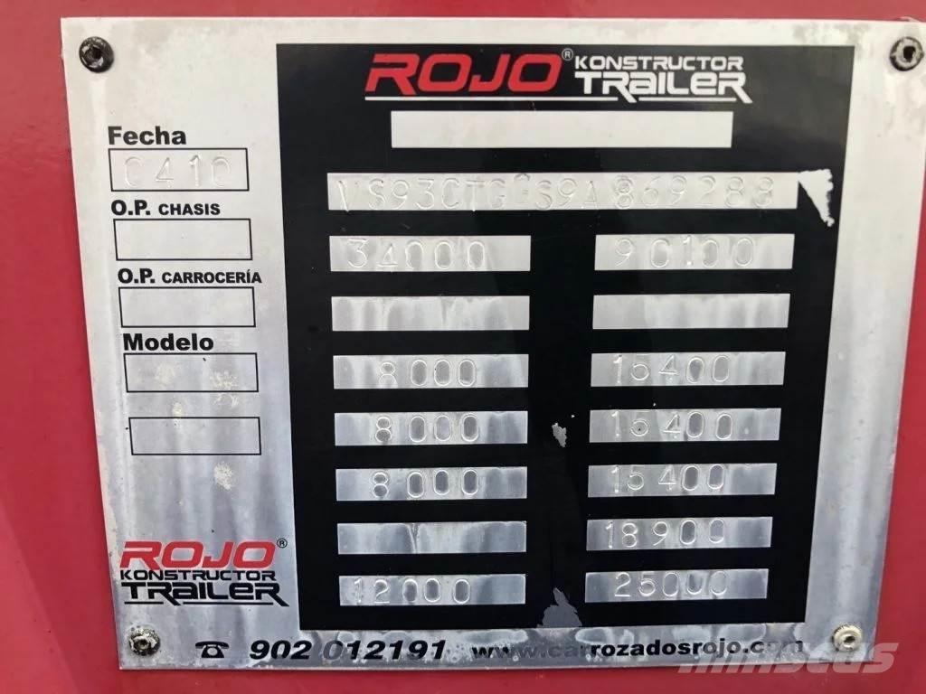  ROJO 1+ 3 LOWLOADER نصف مقطورة مسطحة منخفضة