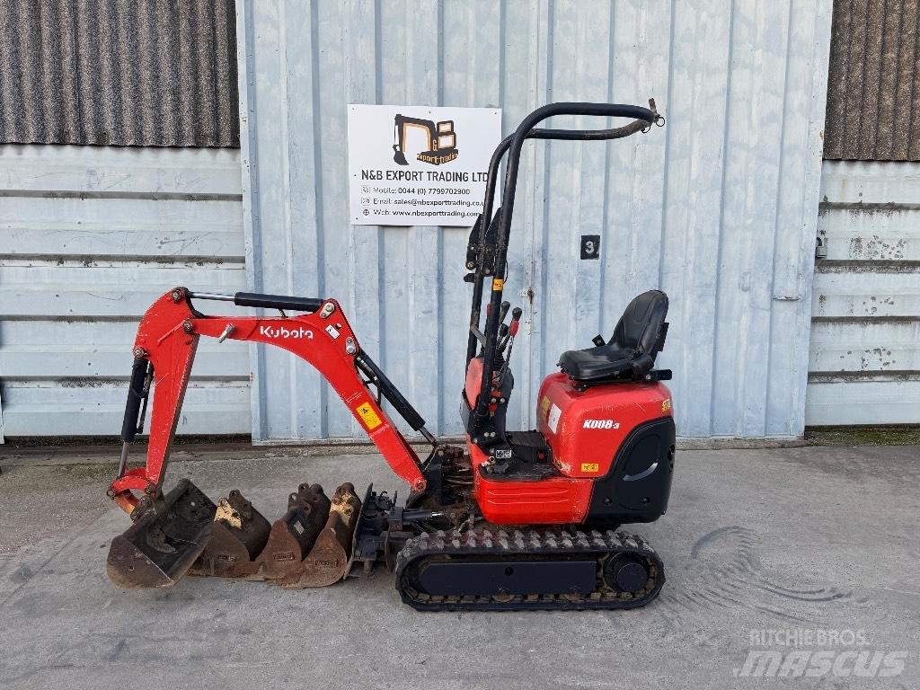 Kubota K 008 حفارات صغيرة أقل من 7 طن (حفارات صغيرة)