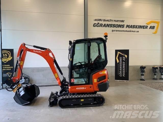 Kubota KX 019-4 حفارات صغيرة أقل من 7 طن (حفارات صغيرة)