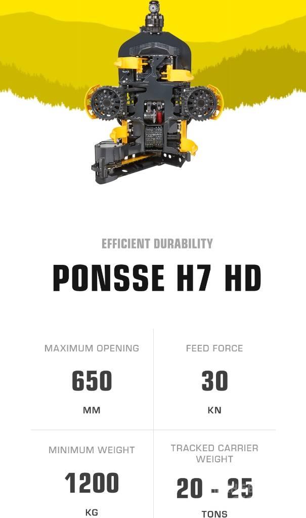 Ponsse H 7HD head رؤوس حصادات