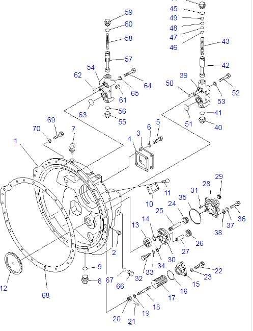 Komatsu D85A-21 أجهزة نقل