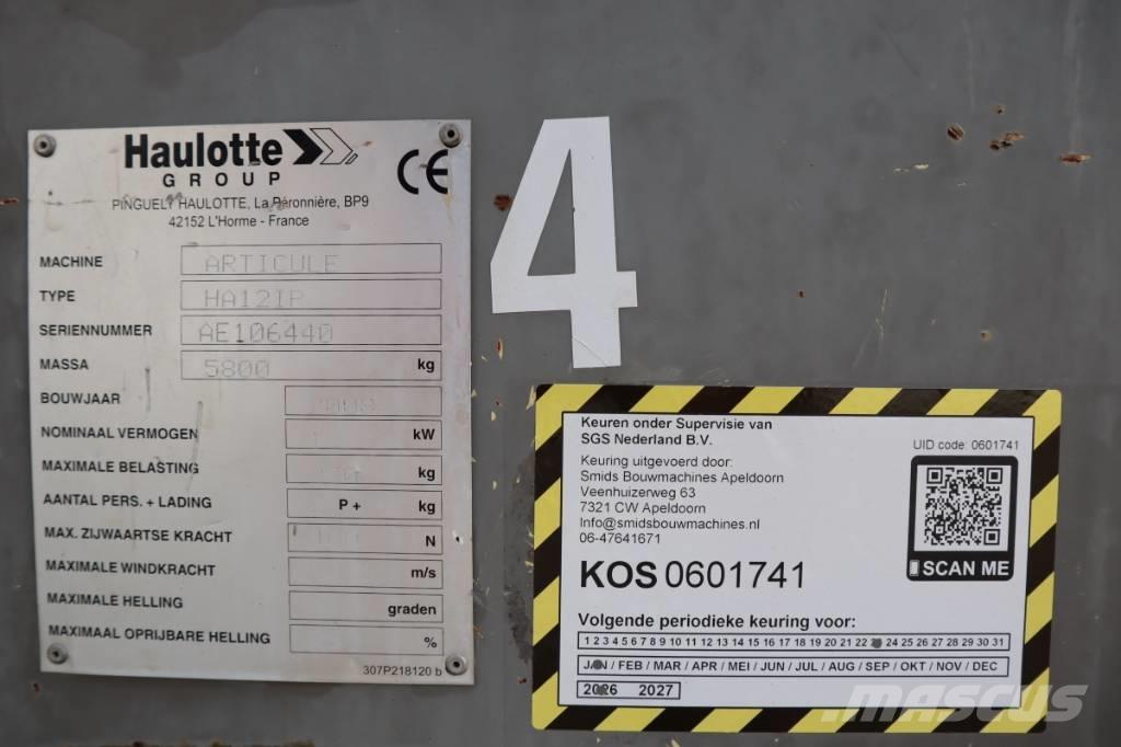 Haulotte HA12IP 2WD رافعات سلة مفصلية