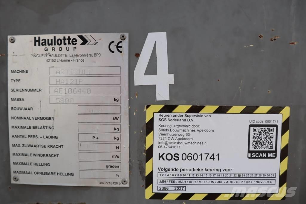 Haulotte HA12IP 2WD رافعات سلة مفصلية