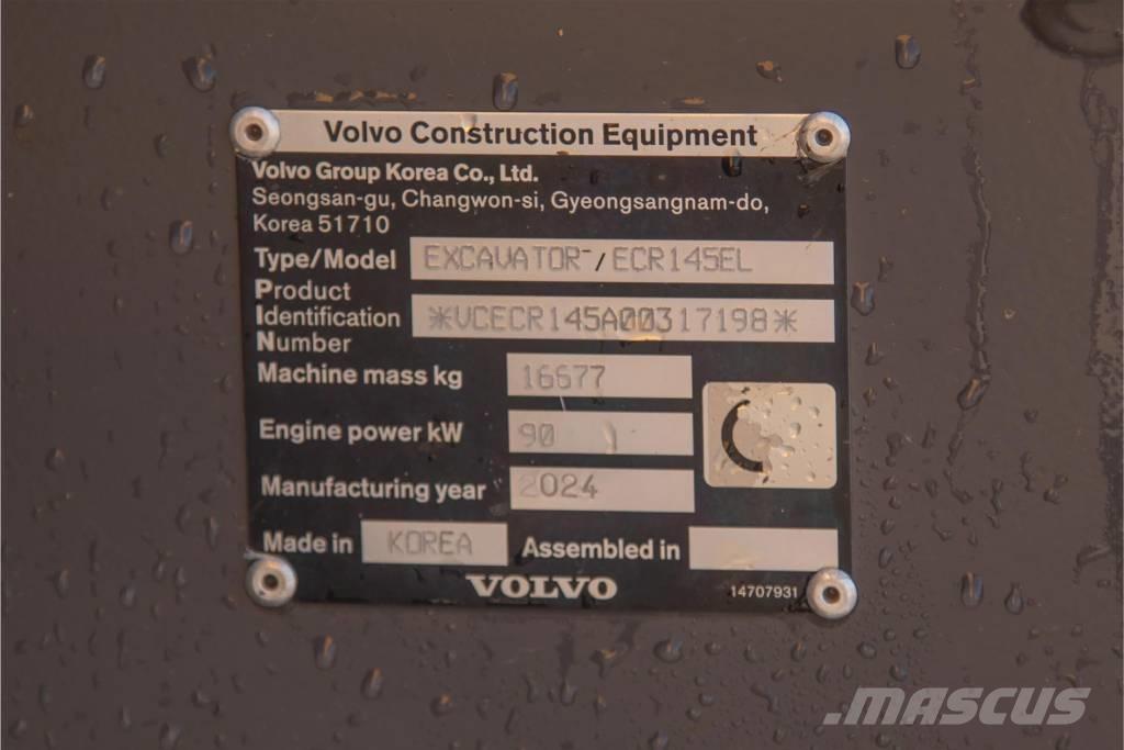 Volvo ECR 145 E حفارات زحافة