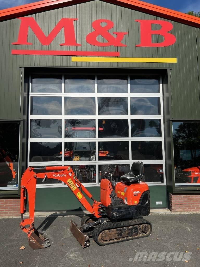 Kubota K 008-3 حفارات صغيرة أقل من 7 طن (حفارات صغيرة)