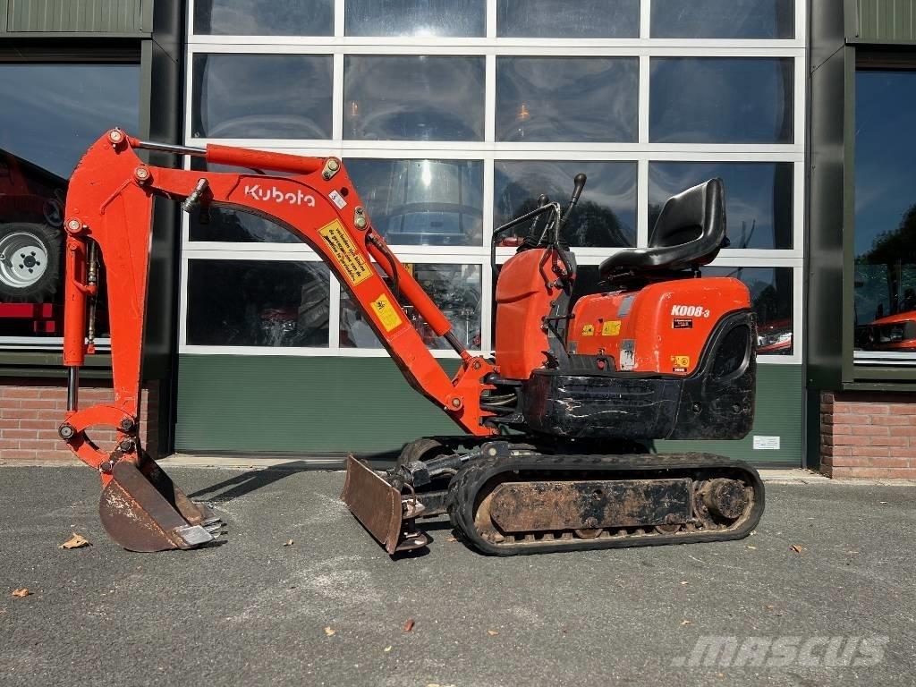 Kubota K 008-3 حفارات صغيرة أقل من 7 طن (حفارات صغيرة)