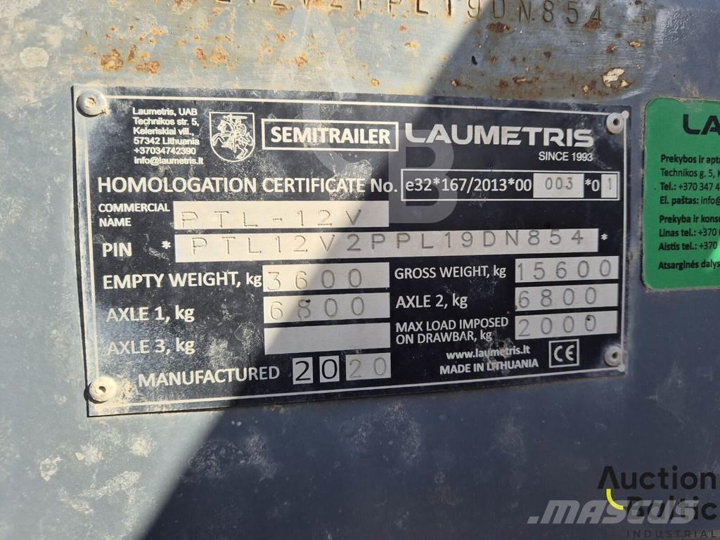Laumetris PTL-12V مقطورات قلابة