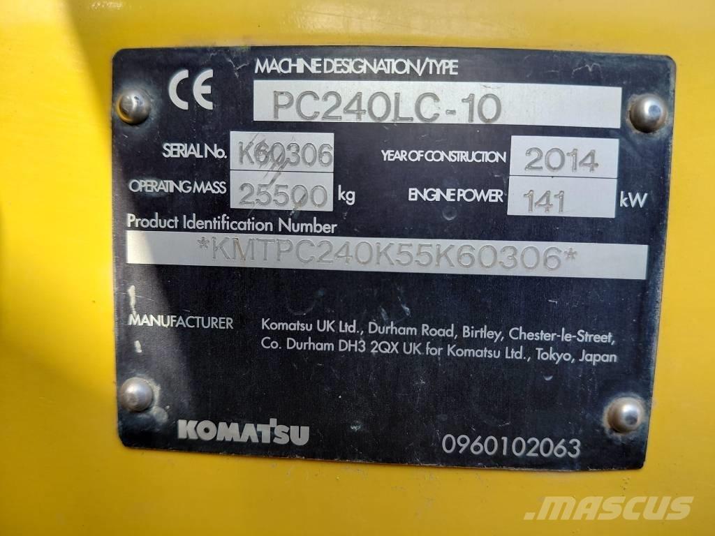 Komatsu PC 240 LC-10 حفارات زحافة
