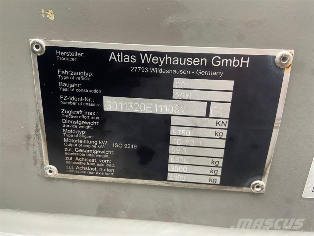 Atlas 80 لوادر بعجل