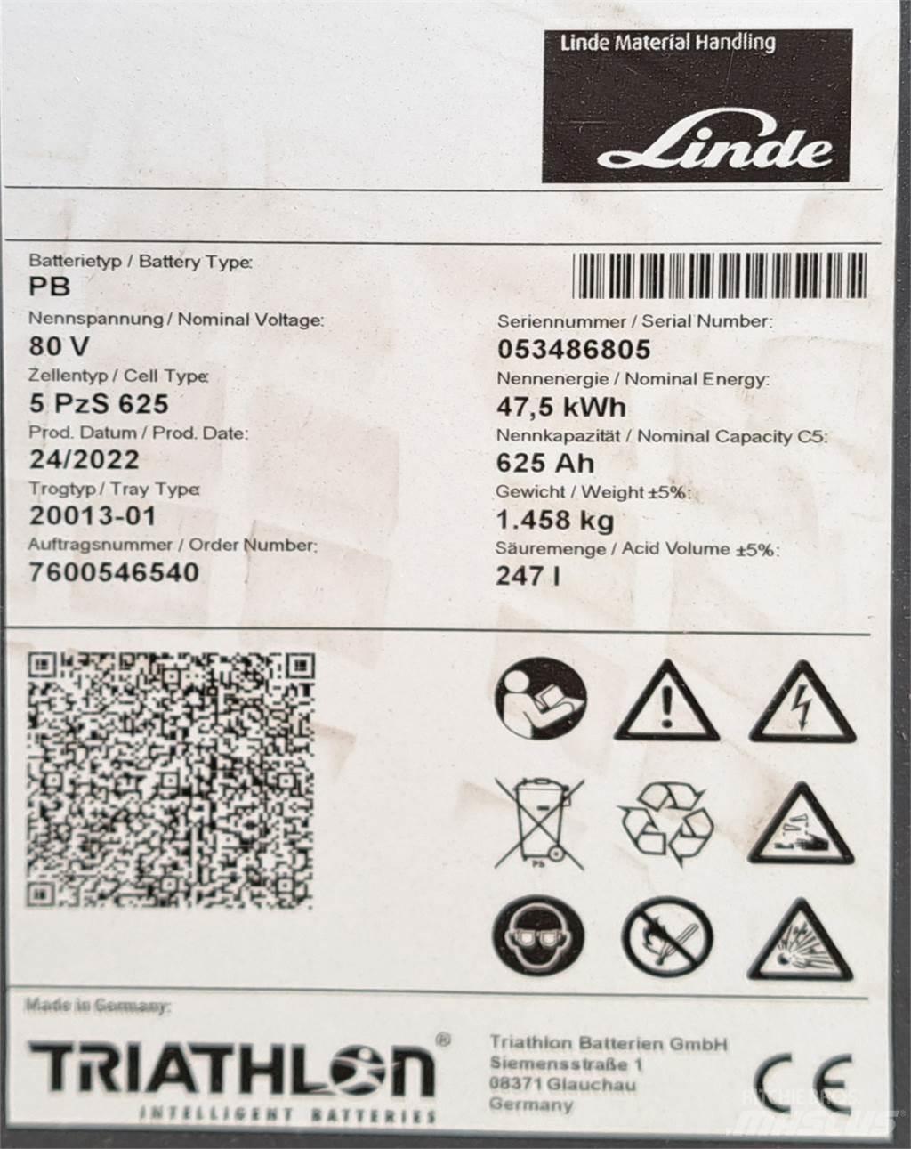 Linde E35L شاحنات ذات رافعات شوكية تعمل بالكهرباء