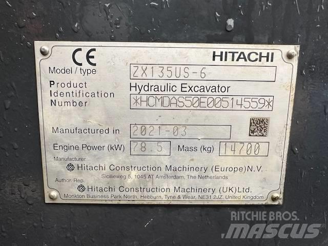 Hitachi ZX 135 US-6 حفارات زحافة