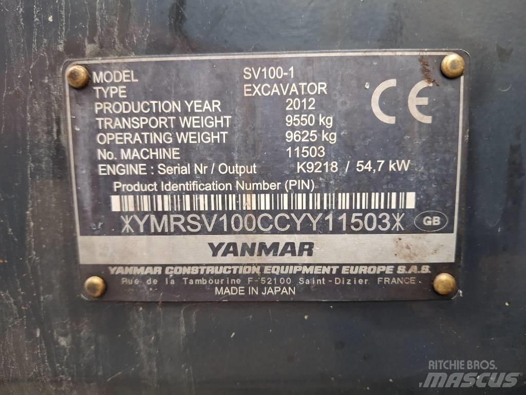 Yanmar SV 100-1 حفارات وسط 7 طن - 12 طن