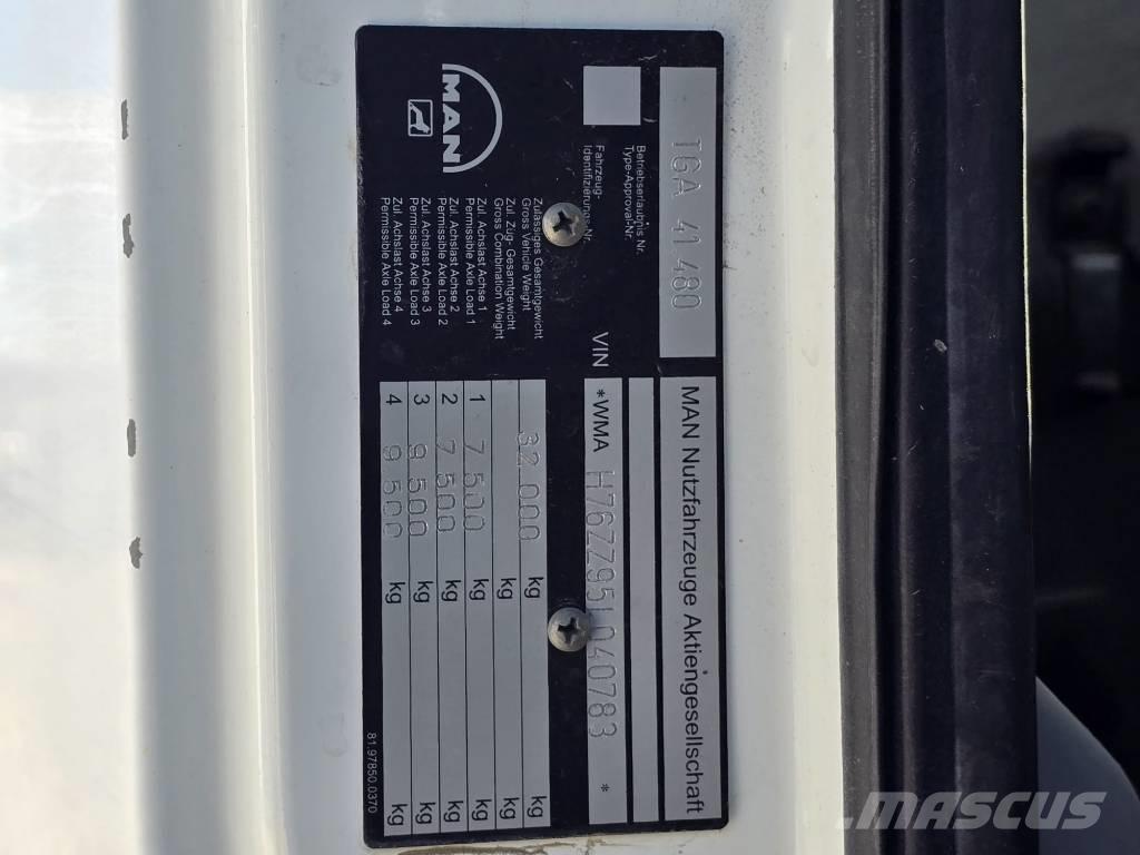 MAN TGA 41.480 شاحنات بمقصورة وهيكل