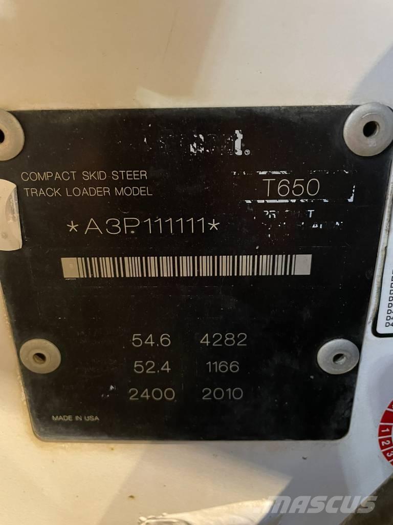 Bobcat T 650 لوادر زحافة