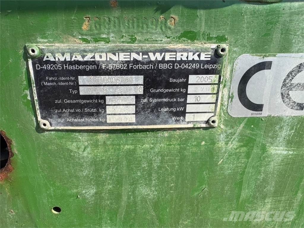 Amazone ZG-B 8200 معدات فرد المواد المعدنية