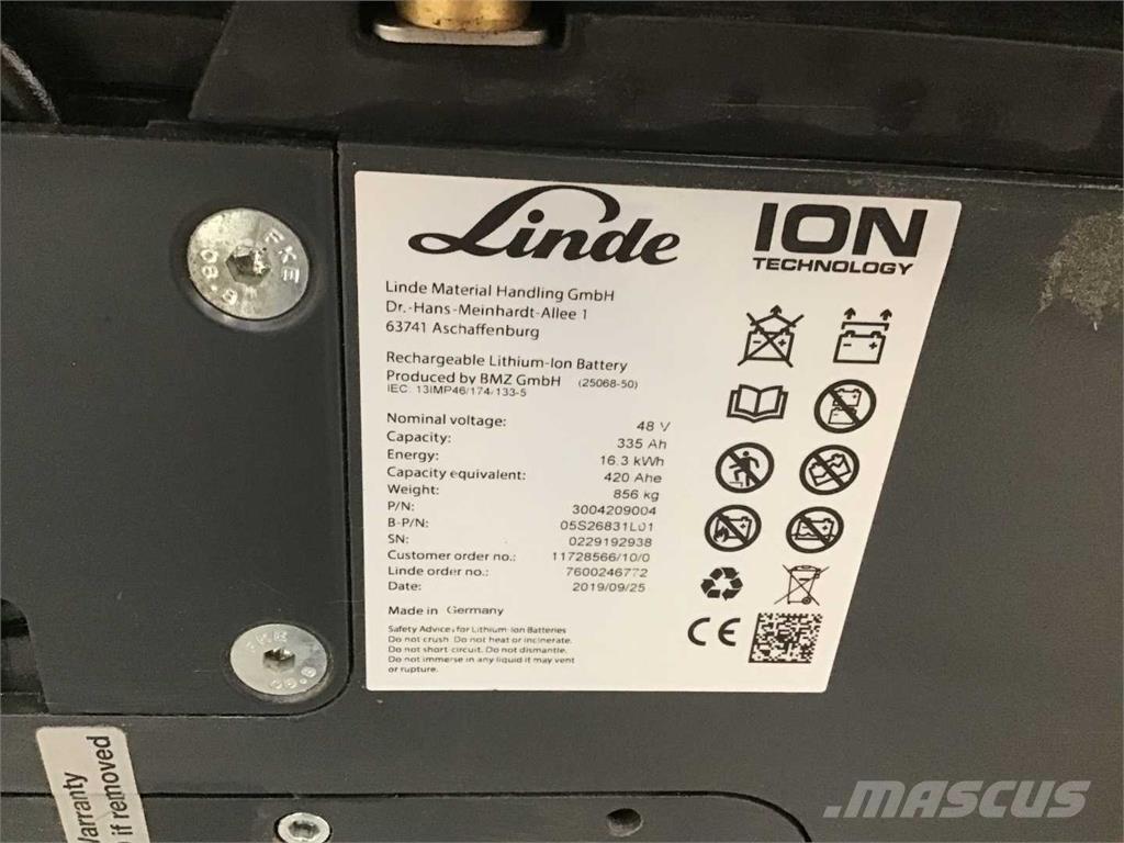 Linde E16 ION شاحنات ذات رافعات شوكية تعمل بالكهرباء