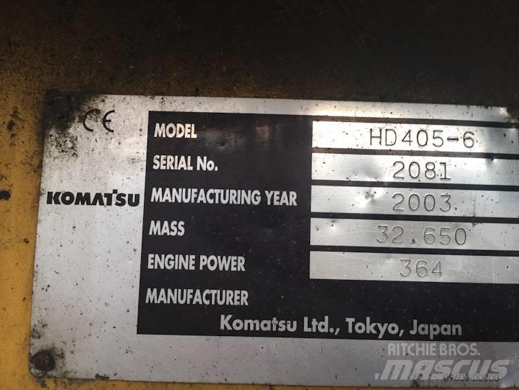 Komatsu HD405-6 شاحنات المخلفات الصلبة