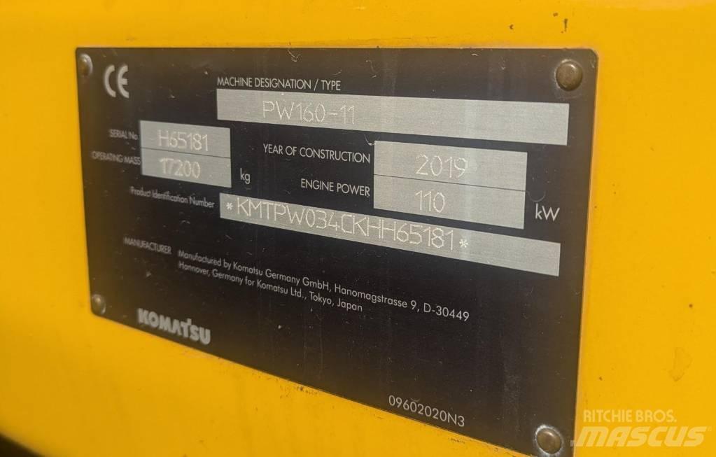 Komatsu PW160-11 حفارات بعجل