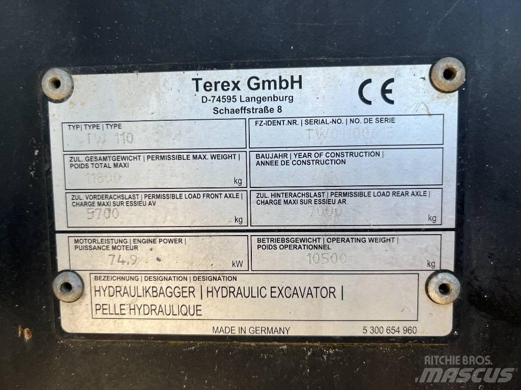 Terex TW 110 حفارات بعجل