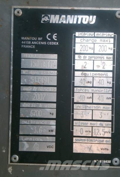 Manitou 150 AETJC رافعات سلة مفصلية