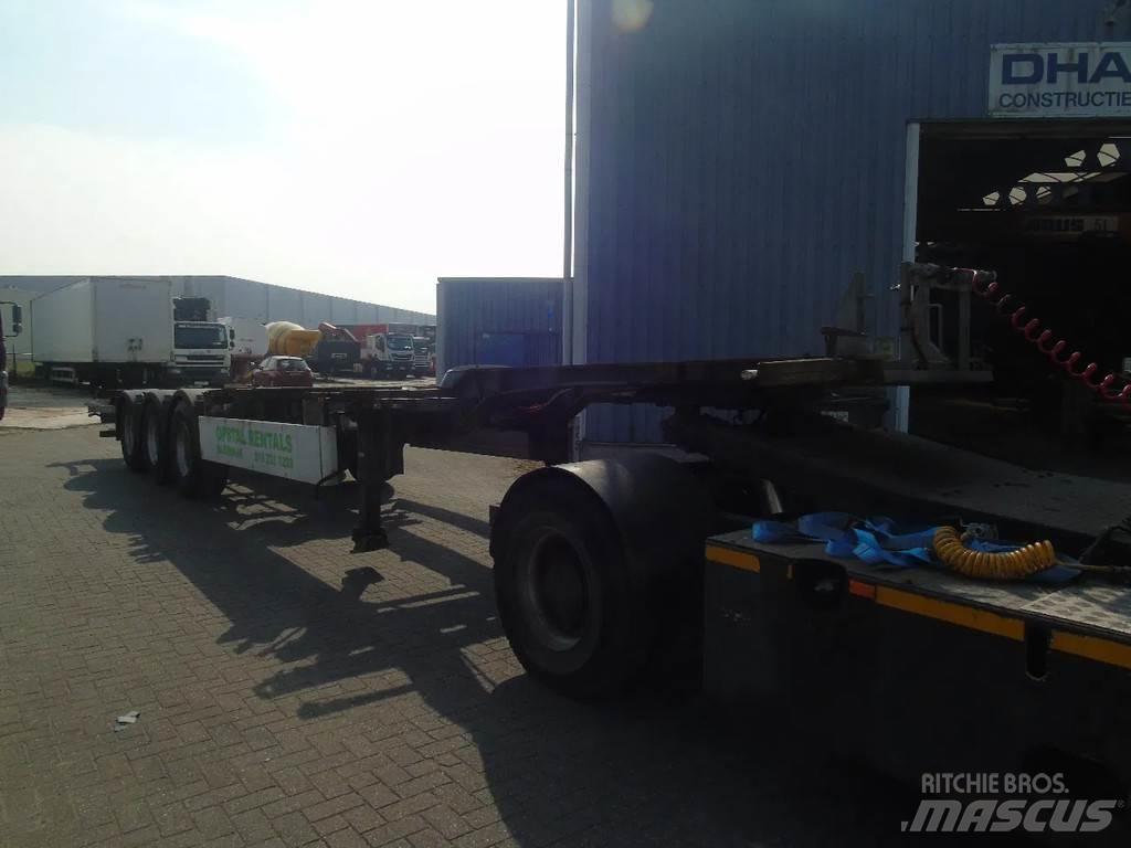 Pacton 3 AXLE نصف مقطورات حاويات